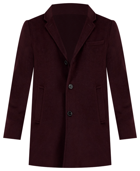 Men's Wool-Blend Car Coat
