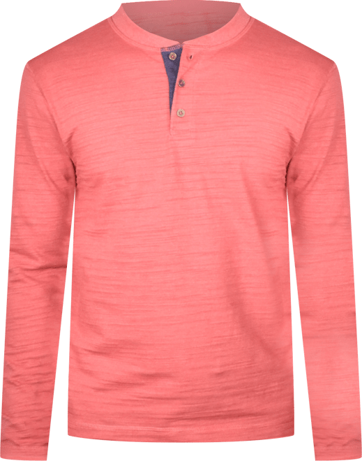 Vintage 1943 Men's Burn Out Slub Henley Shirt