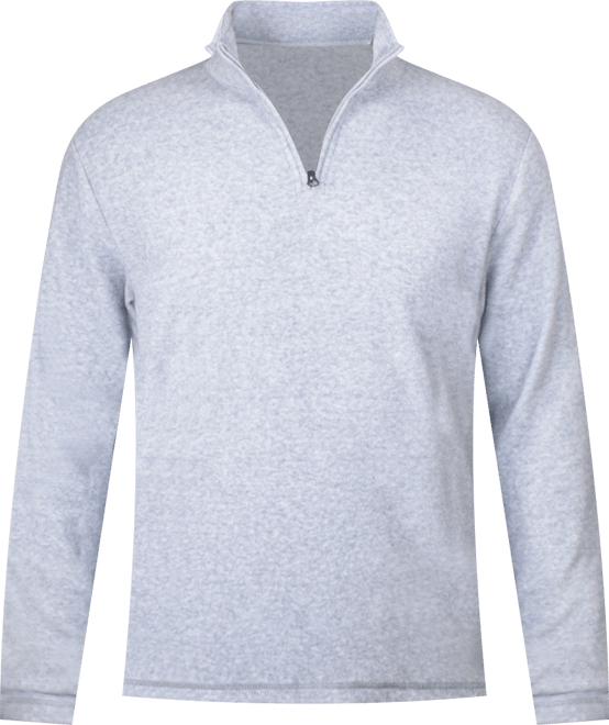 Men's Soft-Brushed Knit Quarter-Zip Sweater
