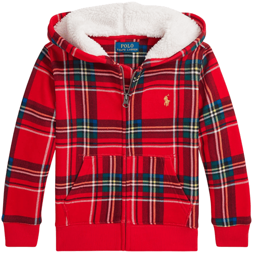 Polo Ralph Lauren Toddler and Little Boys Plaid Fleece Full-Zip Hoodie