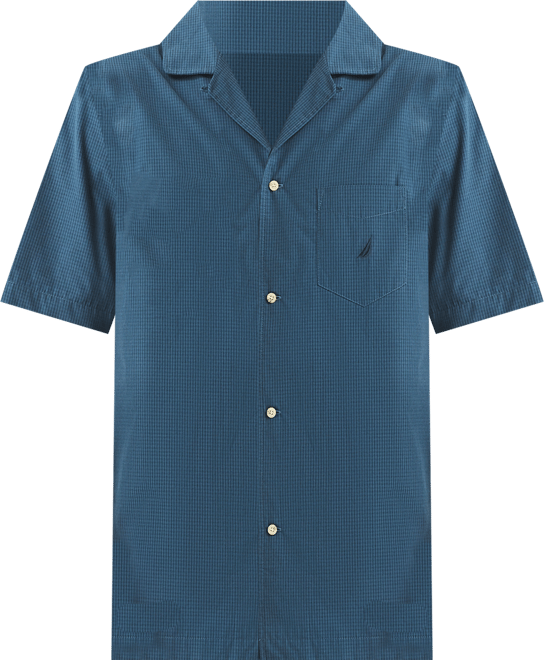 Men's Crafted Plaid Camp Sleep Pajama Shirt