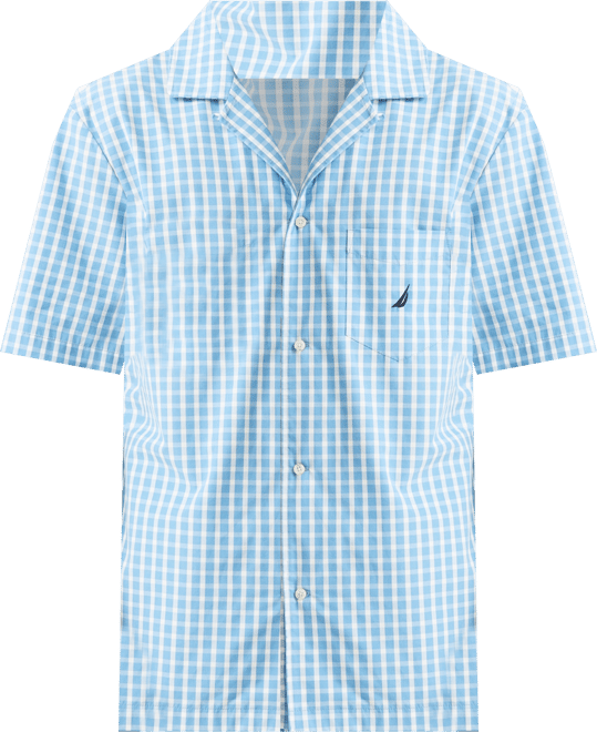 Men's Crafted Plaid Camp Sleep Pajama Shirt