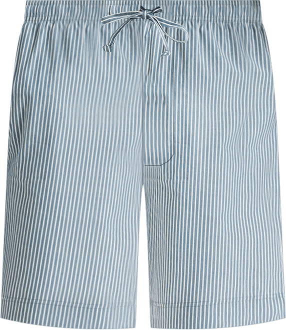 Men's Crafted Striped Poplin Sleep Short