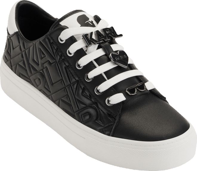 Cate Karl Box Lace-Up Low-Top Sneakers