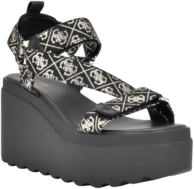 Women's Ocilia Quattro Logo Sport Eva Wedge Strappy Sandals