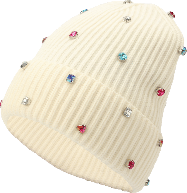 キャップ PEARL CORSAGE BEANIE IVORY パールコサージュビーニー アイボリー - SETUP EXE | 60