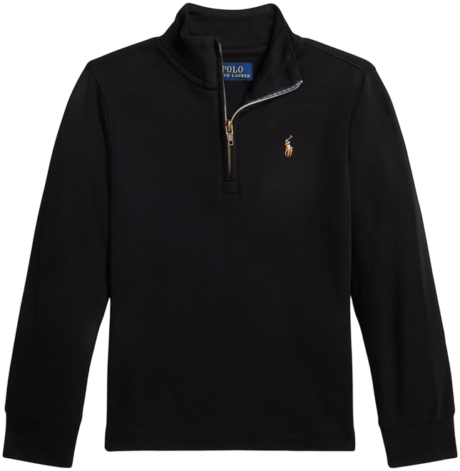 Polo Ralph Lauren Toddler and Little Boys Cotton Interlock Quarter-Zip Pullover Sweatshirt