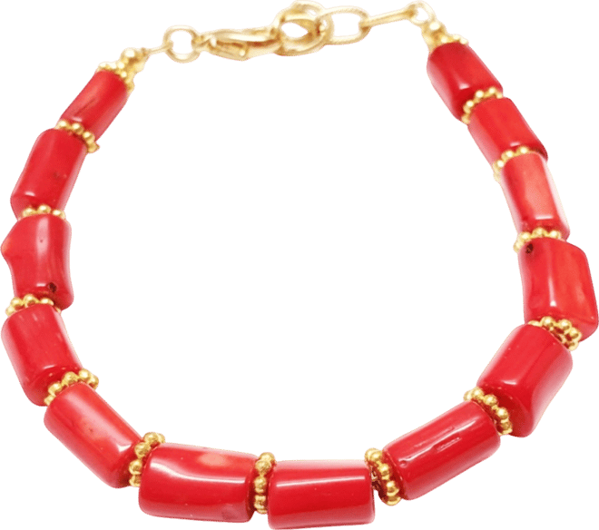 Women's Rouge Bracelet with Red Beads