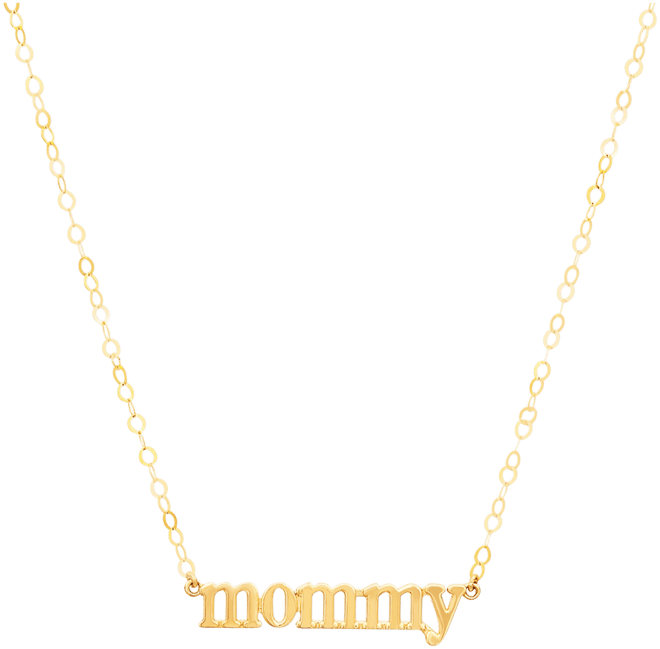 Mommy 18" Pendant Necklace in 10k Gold