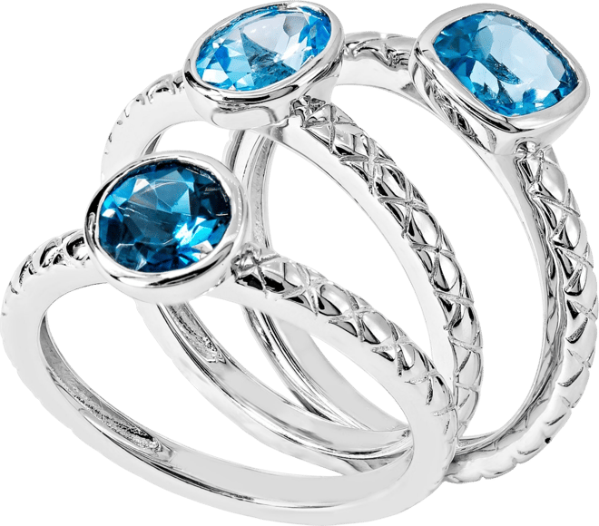 Women's Stackable Rings in Sterling Silver