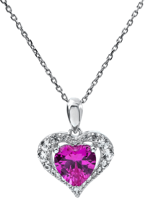 Women's Heart Pendant Necklace in Sterling Silver