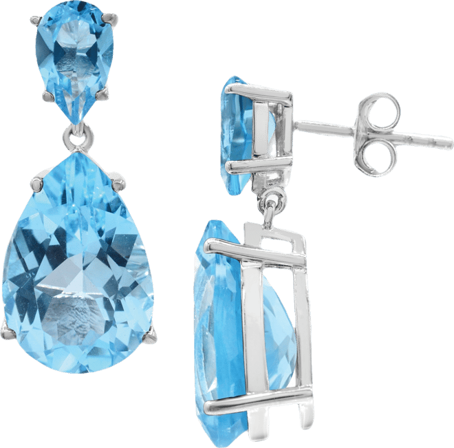 Women's Drop Earrings in Sterling Silver