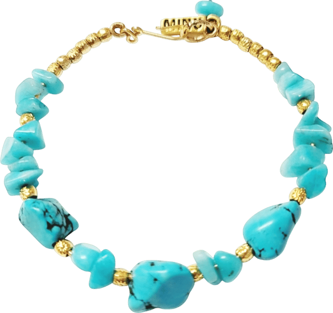 Women's Asiris Bangle with Turquoise and Amazonite Stones