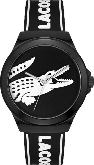 Unisex NeoCroc Black Silicone Strap Watch 43mm