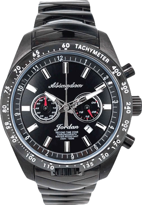 Women's Jordan Chronograph Multifunctional Black Stainless Steel Bracelet Watch 40mm