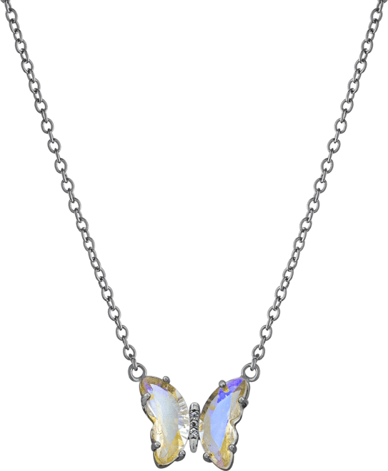 Women's Crystal Butterfly Necklace
