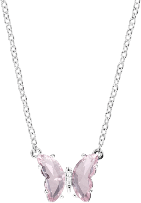Women's Crystal Butterfly Necklace
