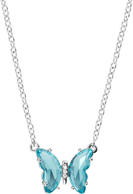 Women's Crystal Butterfly Necklace