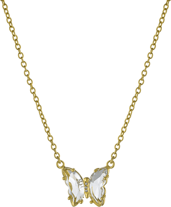 Women's Crystal Butterfly Necklace