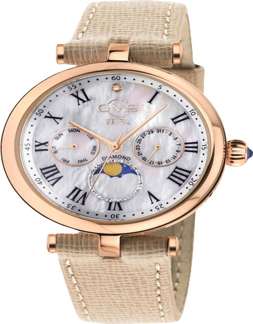 Women's Florence Swiss Quartz Italian Tan Leather Strap Watch 36mm