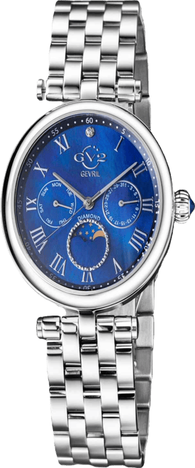 Women's Florence Swiss Quartz Silver-Tone Stainless Steel Bracelet Watch 36mm