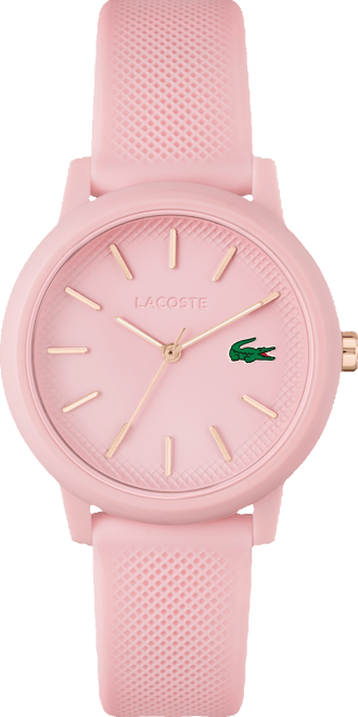 Women's L.12.12 Pink Silicone Strap Watch 36mm