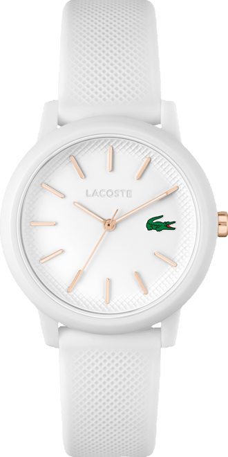 Women's L.12.12 White Silicone Strap Watch 36mm