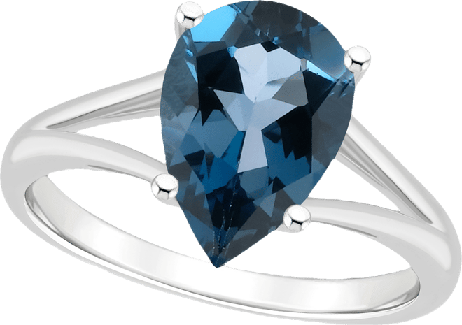 Women's London Blue Topaz (3-2/3 ct.t.w.) Ring in Sterling Silver