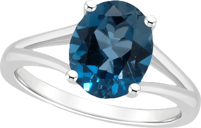 Women's London Blue Topaz (3-3/5 ct.t.w.) Ring in Sterling Silver