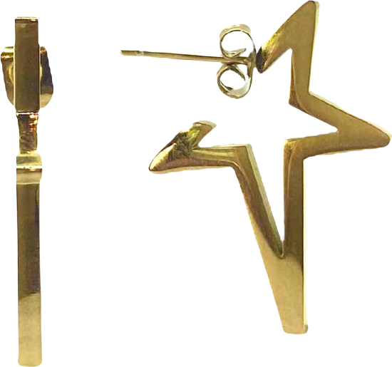 Women's Star Huggie Earrings