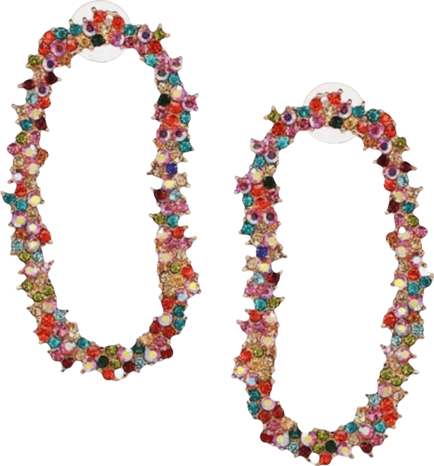 Women's Crystal Garland Drop Earrings