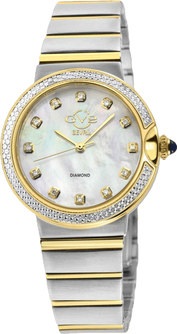 Women's Sorrento Swiss Quartz Diamond Accents Two-Toned Ss Ipyg Stainless Steel Bracelet Watch 32mm