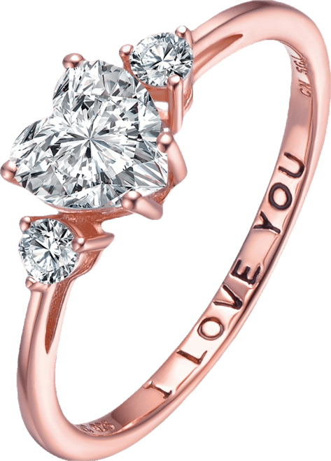 Elevated Heart buy Ring 18k Gold plated