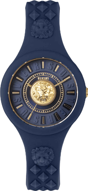 Women's 3 Hand Quartz Fire Island Blue Silicone Watch, 39mm