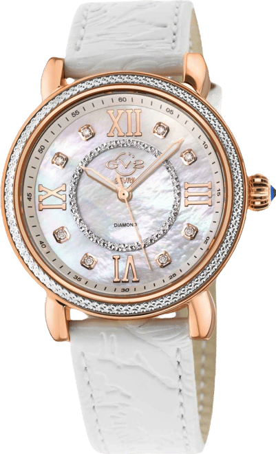 Women's Marsala Swiss Quartz White Leather Watch 37mm