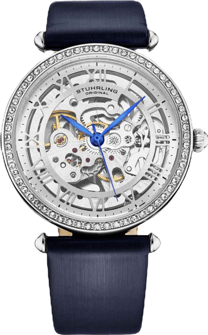 Women's Legacy Blue Leather , Silver-Tone Dial , 45mm Round Watch