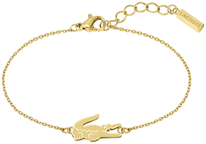 Gold Tone Crocodile Bracelet