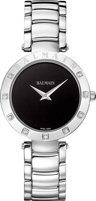 Women's Swiss ia Bijou Diamond (1/10 ct. t.w.) Stainless Steel Bracelet Watch 33mm