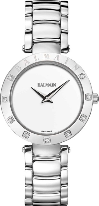 Women's Swiss ia Bijou Diamond (1/10 ct. t.w.) Stainless Steel Bracelet Watch 33mm