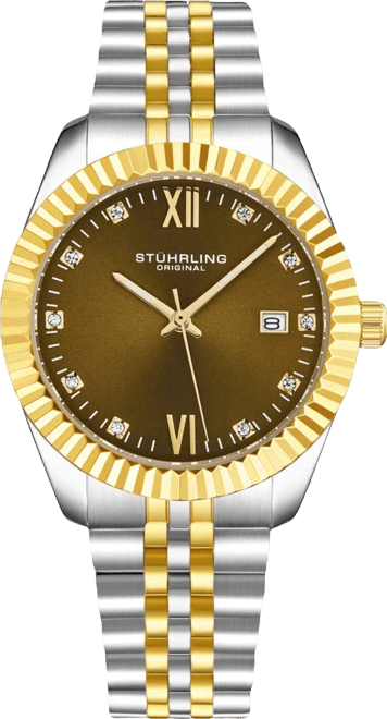 Women's Symphony Two-Tone Stainless Steel, Gold-Tone Dial, 45mm Round Watch