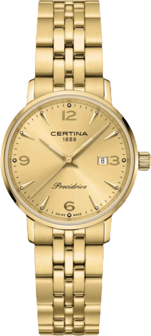 Women's Swiss Ds Caimano Gold Pvd Stainless Steel Bracelet Watch 28mm