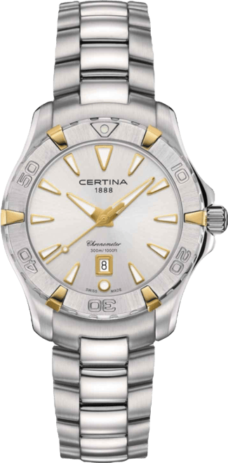 Women's Swiss Ds Action Stainless Steel Bracelet Watch 34mm