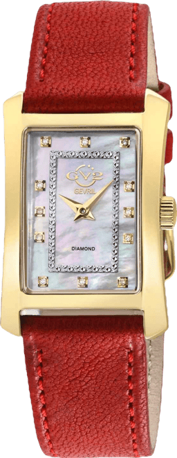 Women's Luino Swiss Quartz Red Leather Watch 29mm