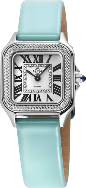 Women's Milan Exquisite Turquoise Leather Watch 27.5mm
