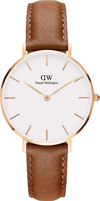 Women's Petite Durham Brown Leather Watch 32mm