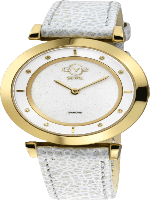 Women's Lombardy White Leather Watch 36mm