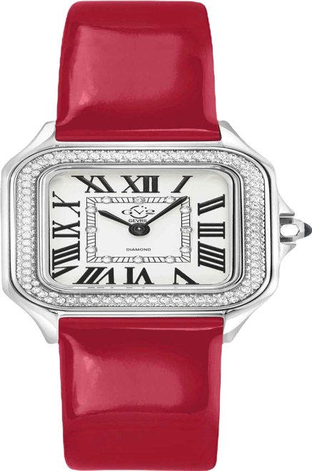 Women's Milan Red Leather Watch 27.5mm