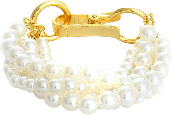 Women's White Pearl Strand Bracelet