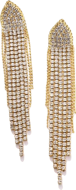 Women's Gold Bling Cluster Drop Earrings