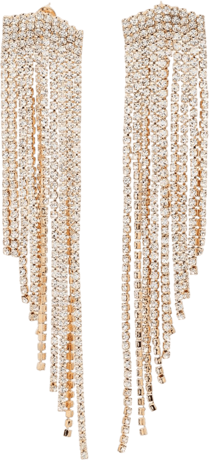 Women's Silver Bling Cluster Drop Earrings